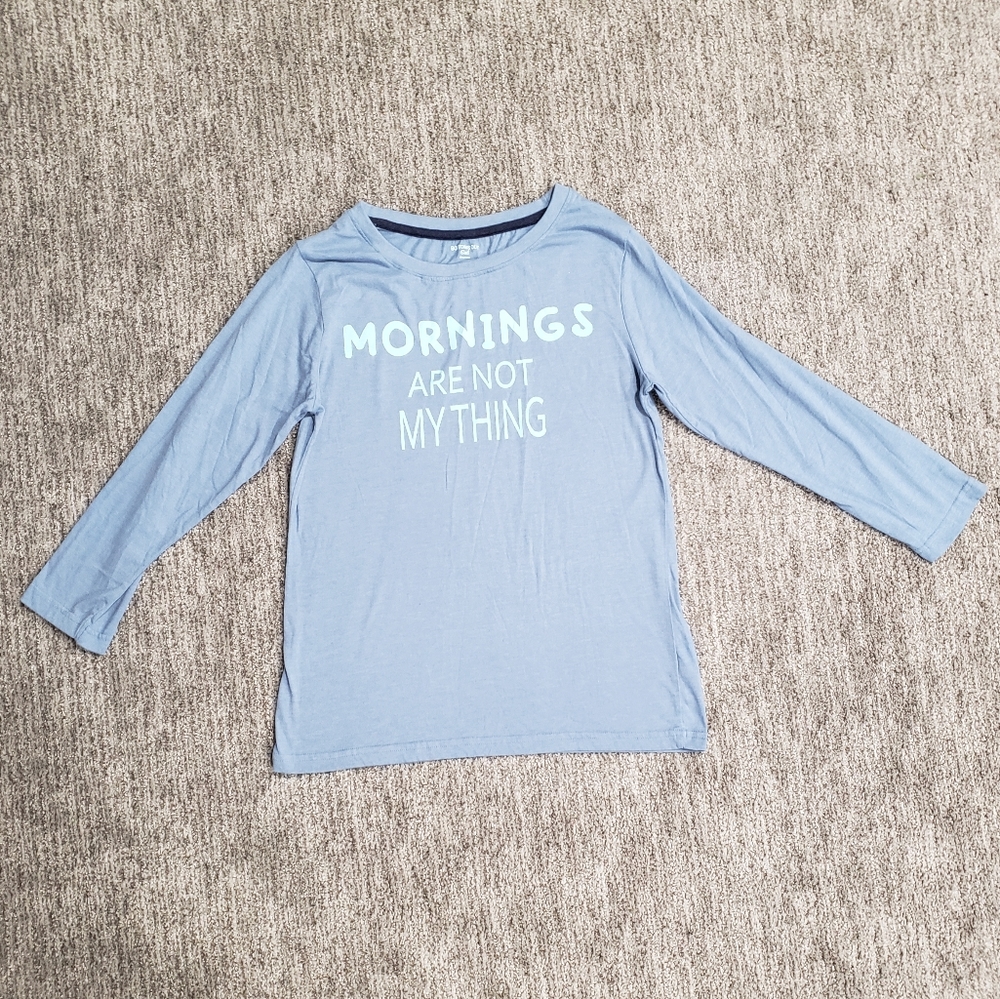 Bottoms Out Gal Sleepwear Medium Blue Sleep Shirt